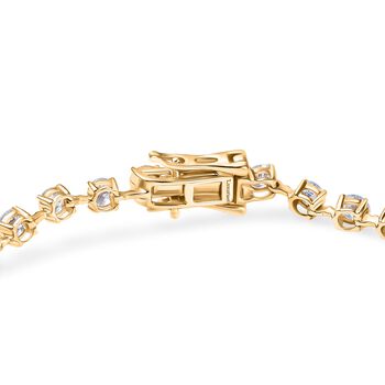 LUXURIANT IGI zertifiziertes VS-EF Labor Diamant 19cm Armband in 375 Gelbgold - 4,4 ct.