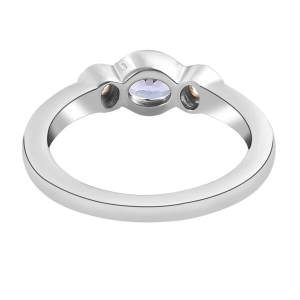 Tansanit und Zirkon Ring - 0,55 ct. image number 6