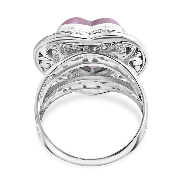 D'Joy Royal Bali - Rosa Mabe Perle Herz Ring image number 4
