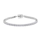 DAS GRÖßTE MOISSANIT ANGEBOT - D'Joy Moissanit Armband ca. 18 cm 925 Silber rhodiniert ca. 4.94 ct