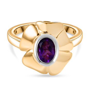 EverTrue afrikanischer Amethyst zweifarbiger Ring - 0,71 ct.