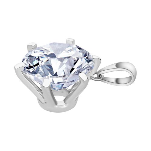 LUXURIANT DIAMOND- IGI zertifizierter VS-EF Labor Rundschliff Diamant Anhänger in 950 Platin - 5 ct. image number 2