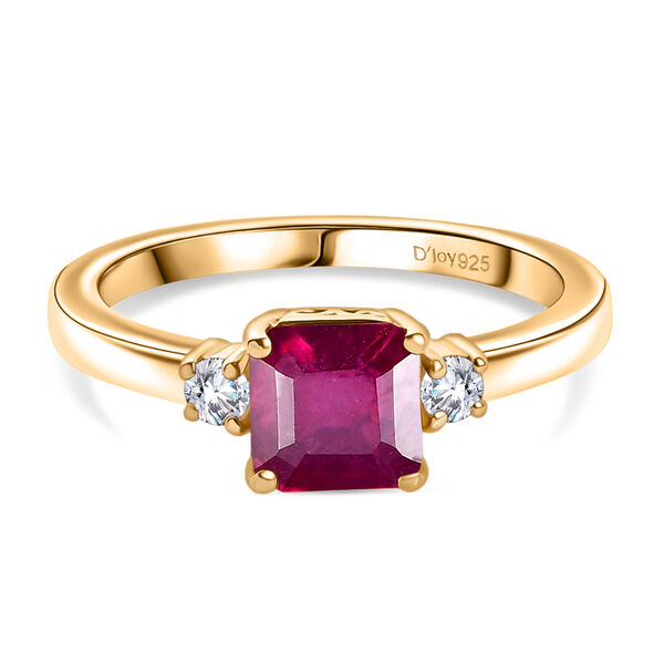 D'Joy AA afrikanischer Rubin und Moissanit Ring - 1,70 ct. image number 0