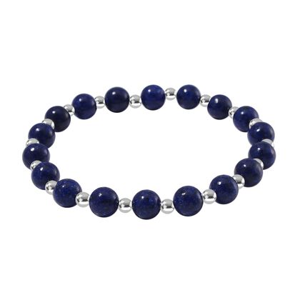 Lapislazuli Armband, flexibel, ca. 60.00 ct