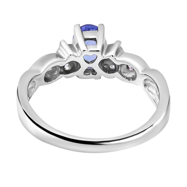 Tansanit und Zirkon Ring - 0,89 ct. image number 5