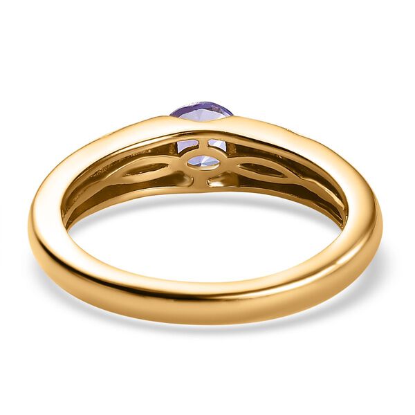 Tansanit und Zirkonia Ring - 0.52ct. image number 6