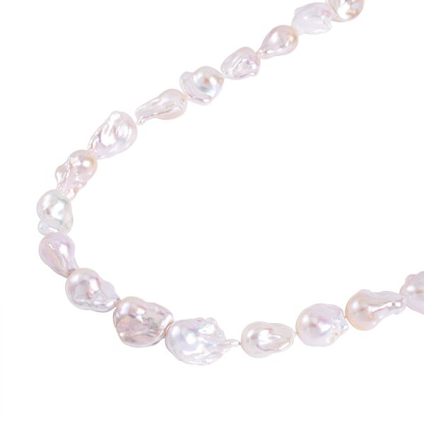 14-16 mm Premium wei&szlig;e Barockperle-Halskette, 50 cm image number 6