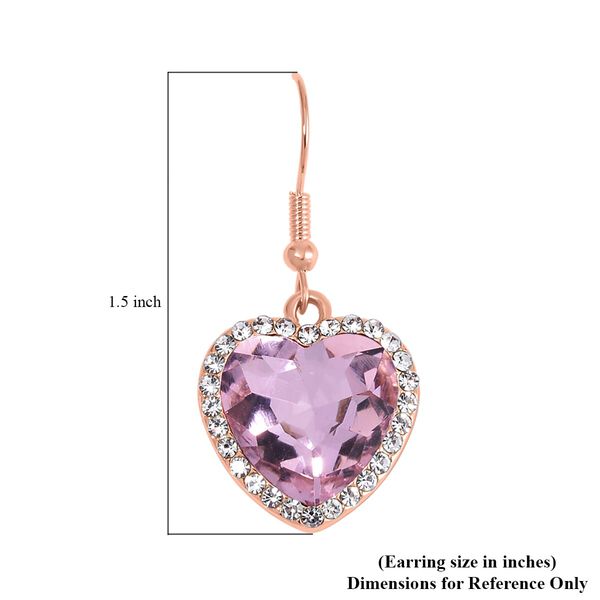 J Francis gefertigt mit SWAROVSKI- Rosa und wei&szlig;es Swarovski Kristall Schmuckset image number 7