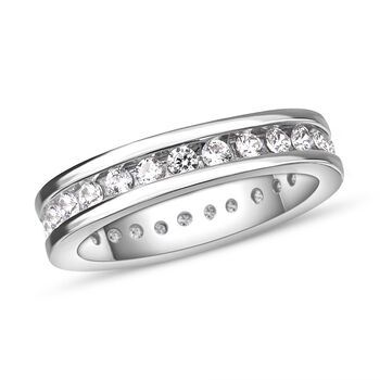 Lustro Stella - Wei&szlig;er Zirkonia-Ring, 925 Silber (Gr&ouml;&szlig;e 16.00) ca. 0,54 ct