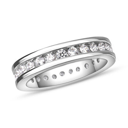 Lustro Stella - Weißer Zirkonia-Ring, 925 Silber, ca. 0,54 ct