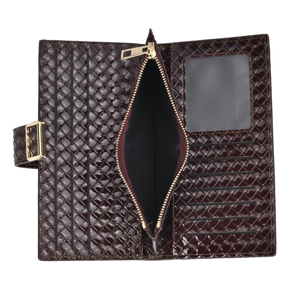 PU-Leder Brieftasche mit RFID-Schutz, dunkelbraun image number 5