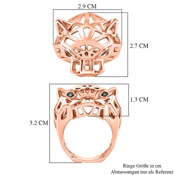 Gr&uuml;ner Zirkonia Ring Nickelfreies Messing (Gr&ouml;&szlig;e 20.75) image number 5