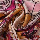 LA MAREY - 100% natürlicher, bedruckter Maulbeerseiden-Schal in Geschenkbox, 110x180 cm, Mehrfarbig image number 5