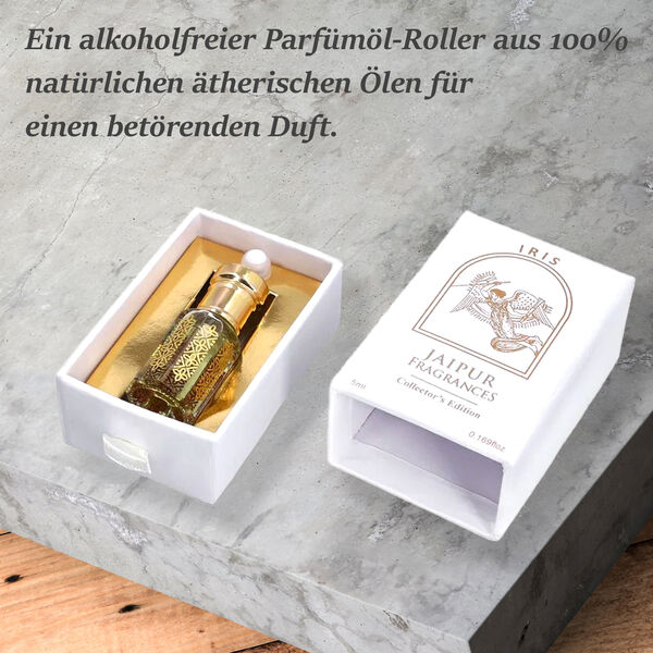 Jaipur Fragrances- Collectors Edition Iris natürliches Parfümöl, 5ml image number 10