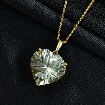 D'Joy AA Prasiolith Ring und Anh&auml;nger mit 50cm Kette