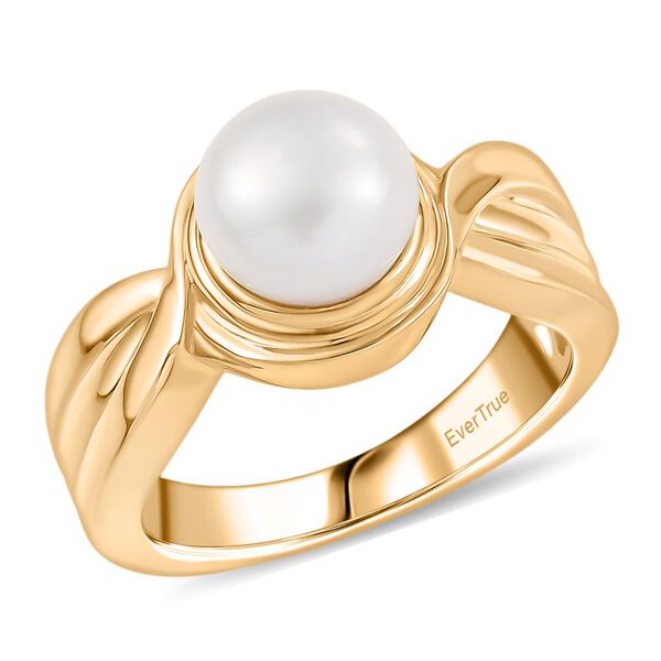 EVER TRUE S&uuml;&szlig;wasser Perle (8-8.4 mm) Ring Nickelfreies Messing image number 4