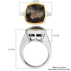 Rauchquarz-Ring, 925 Silber Bicolor  ca. 6,16 ct image number 6