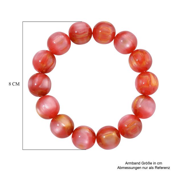 Simuliertes flexibles Kirschquarz-Armband - 180 ct. image number 5