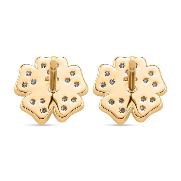 Moissanit Schmuckset, 925 Silber vergoldet - 0,58 ct. image number 9