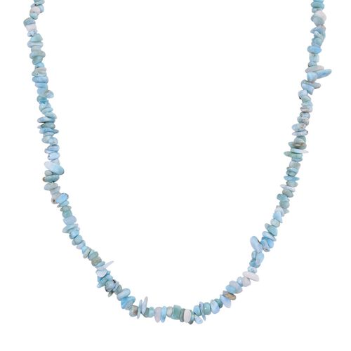 Larimar Halskette, flexibel, Reiner Edelstahl ca. 160.00 ct image number 0