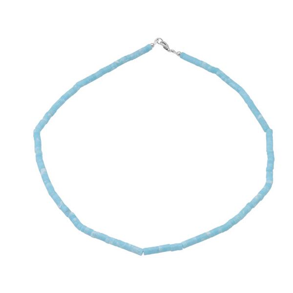 Blaue Howlith Halskette, 45cm - 61 ct.