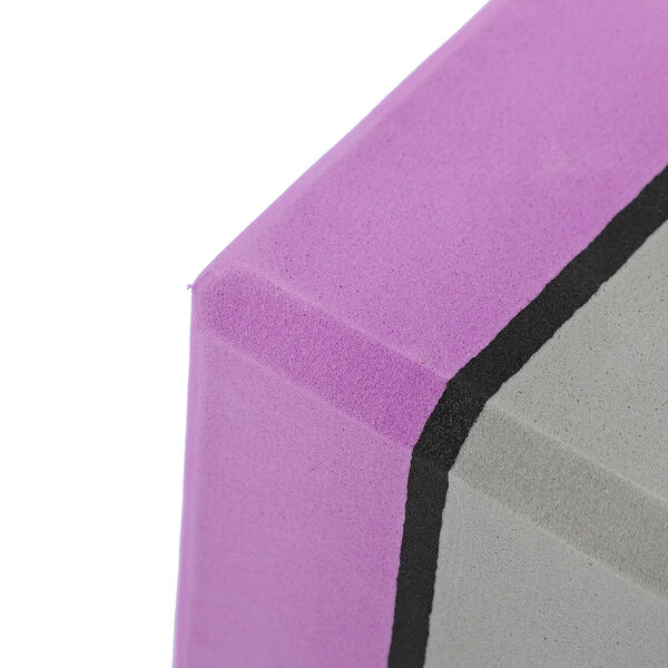 Yoga Block aus Eva-Schaum, Lila-Grau image number 6