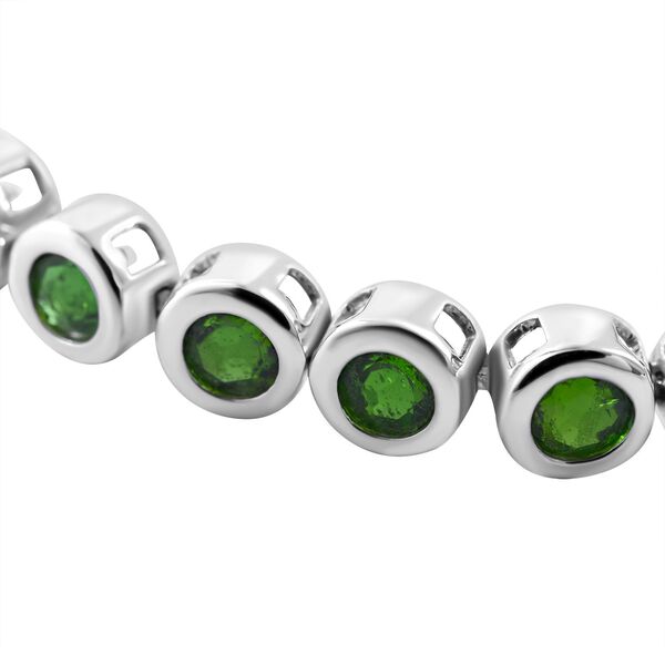 Natürlicher Chromdiopsid Armband, ca. 19 cm, 925 Silber rhodiniert, ca. 14.66 ct image number 1