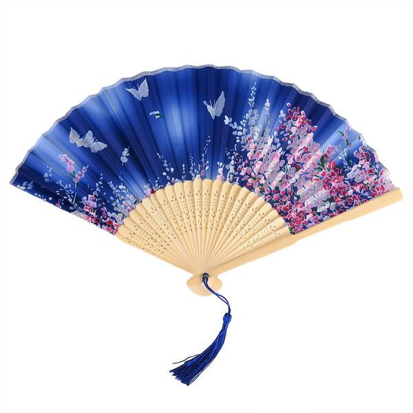 4-teiliges Fächer-Set mit Quasten, 21x3x1,1cm, Schwarz, grau, rosa und blau image number 5