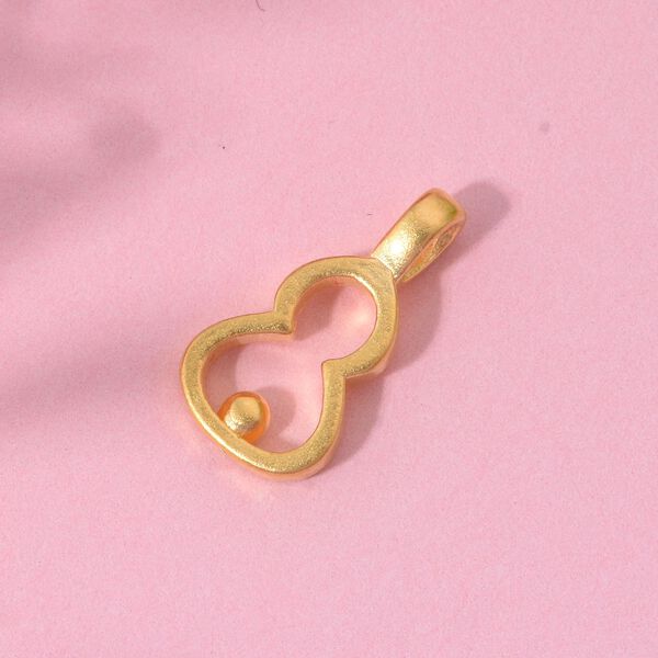 Kalebassen Anhänger in 999 Gold image number 1