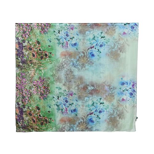  LA MAREY 100% silk scarf image number 1