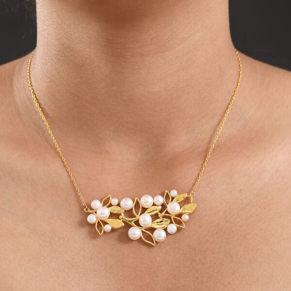 EVER TRUE Süßwasser Perle Halskette ca. 45 cm Nickelfreies Messing image number 2