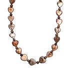 Champagne Perlen Halskette ca. 45 cm 925 Silber rhodiniert 150.00 ct