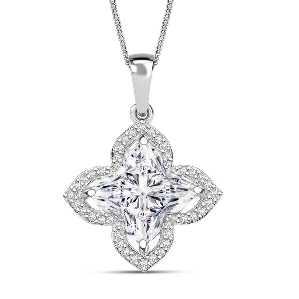 D'Joy Moissanit Schmuckset ca. 45 cm 925 Silber rhodiniert ca. 5,77 ct. image number 0