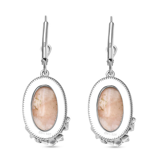 Djoy AA Natrolith, Nat&uuml;rlicher Champagner Zirkon Ohrringe 925 Silber ca. 8,17 ct. image number 5