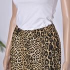 Jersey Hose für Damen mit ausgestelltem Saum, Leopardenmuster, Braun image number 3