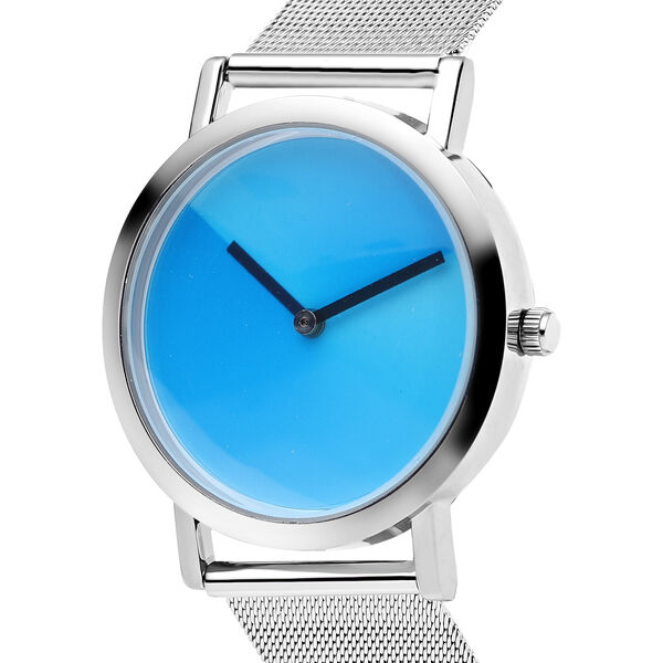 GENOA - Uhr mit japanischem Uhrwerk, wasserdicht, mit Edelstahlarmband - blauer Farbverlauf image number 3