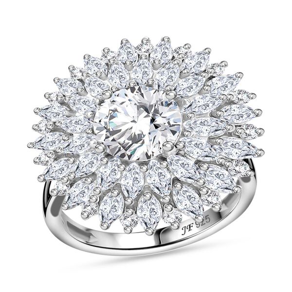 J Francis gefertigt mit SWAROVSKI- Wei&szlig;er Swarovski Zirkonia Anh&auml;nger image number 4