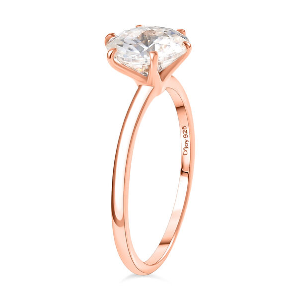 D'Joy Moissanit Ring, 925 Silber ros&eacute;vergoldet - 1,77 ct. image number 5