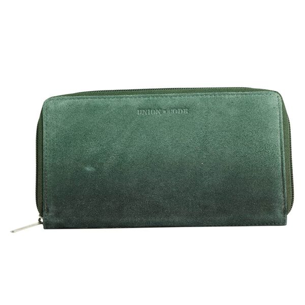 Echtleder Brieftasche mit RFID-Schutz, dunkelgr&uuml;n image number 0