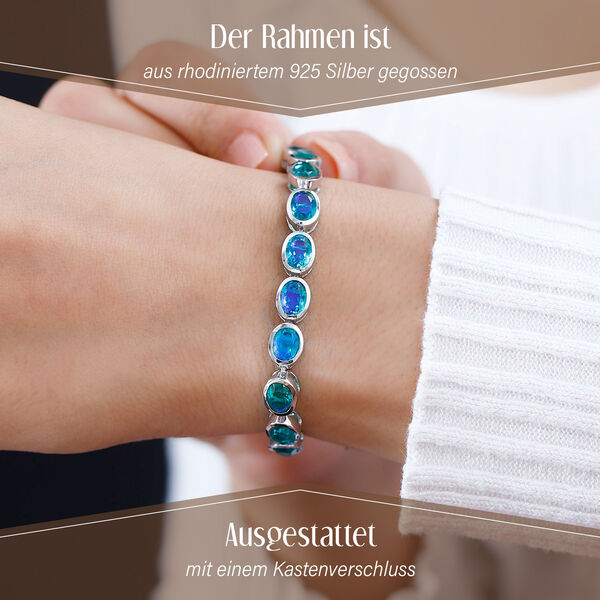 Pfau Quarz Triplett Armband image number 3