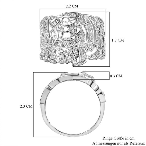 Cocktail Ring mit Diamantakzenten image number 7