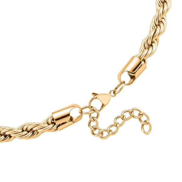 316L Edelstahl IP-Gelbbeschichtung Halskette ca. 45 cm ca. 67,30g image number 5