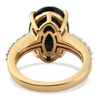 Schwarzer Turmalin und Zirkon-Ring - 6,90 ct. image number 5