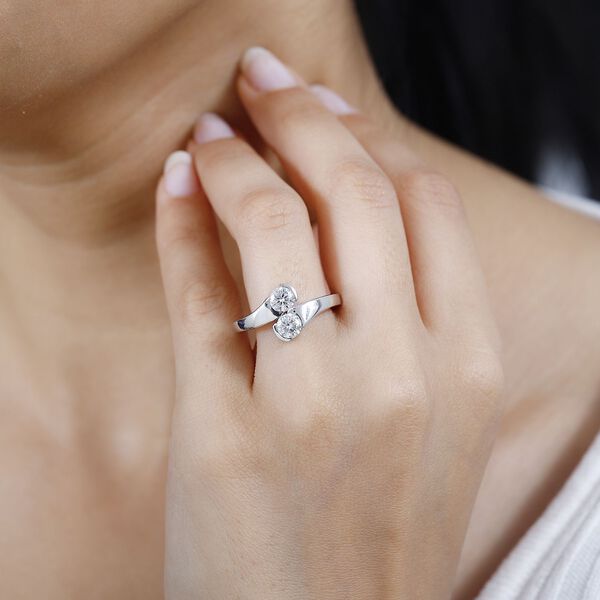 Moissanit Ring - 0,88 ct. image number 9