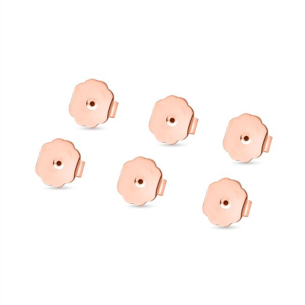 9 teiliges 316L Edelstahl Schmuckset, 1 Bolo Schieber, 2 Magnetverschluss Kugeln, 6 Ohrstopper, Ros&eacute;farben image number 5