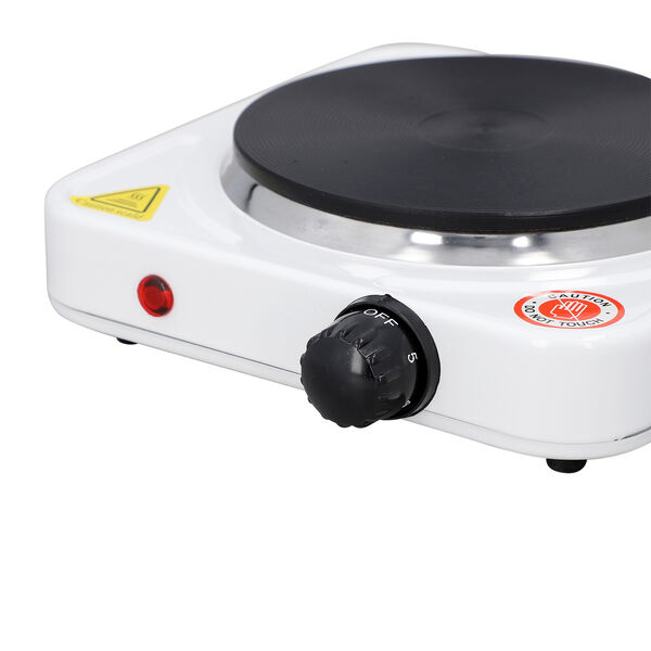 HOMESMART - Einzelkochfeld 1000 Watt, Gr&ouml;&szlig;e 20,88x20,88x6,99 cm, Wei&szlig; image number 4