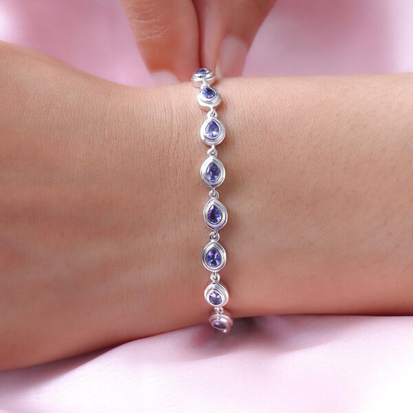 Tansanit-Armband in Silber, 1,31 ct. image number 3