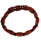 Roter Achat Armband, flexibel, ca. 85.00 ct