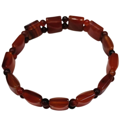Roter Achat Armband ca. BR-Stretch cm ca. 85,00 ct. image number 0