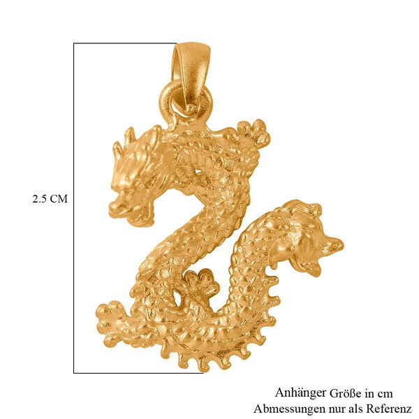 Drachen Anhänger in 999 Gold image number 5